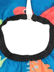 Cape With Fun Dinosaur Pattern, Adjustable Snap Closure, Lightweight Waterproof Salon Cape For, Hairdressing Barber Apron With Soft Touch Material - Multicolor - View 3