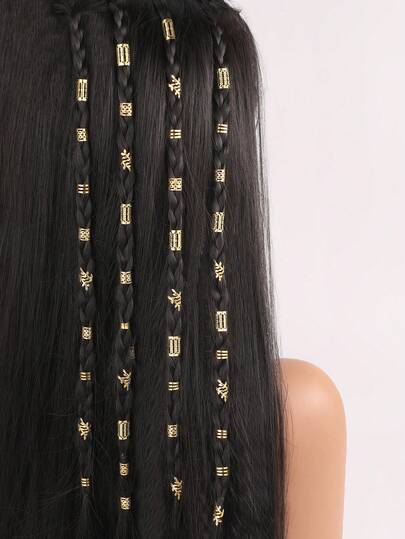 40pcs/Set Gold Hollow Leaf Hair Clips & Accessories Set, Suitable For Daily Decoration