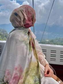 1 chiếc khăn trùm đầu nữ kiểu Bohemian in hoa, khăn nhiều màu sắc chống nắng, khăn choàng thanh lịch đa năng, khăn dài mềm mại và thoáng khí, phù hợp sử dụng hàng ngày. - Nhiều màu - Xem 4