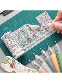 可伸缩多功能刀笔 - 重型金属刀头，手工打造，防滑硅胶手柄，哑光表面 - 按钮式刀片，哑光按压式陶瓷刀片笔刀 - 手工刀，精心打造的艺术工具，适用于学校、家庭、办公室和DIY项目 - 多色 - 查看 9