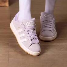 Adidas Giày thể thao cổ điển Clover Women's CAMPUS 00S Bread Shoes. - Tím/trắng - Xem 3