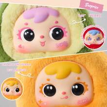 Samuel Fruit Series Squishy Toy Blind Box, Kawaii Fruit Costume Backpack Pendant, 360° Rotating Eyes, Cute Mini Easter Mystery Blind Bags, 8+1 Styles Collectible Gift For Girls (Blind Boxes, Mystery Blind Bags), Non-Plush - Randomly Select a Cute Doll - View 6