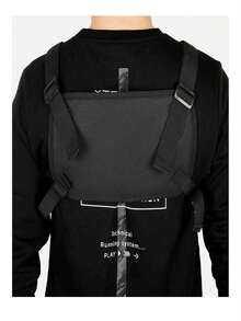 Multifunctional Cycling Sports Protective Vest, Adjustable Chest Backpack, Adjustable Rider Chest And Back Protection Chest Bag, Phone, Keys, Gloves, Glasses And Other Items Storage Pouch - A - View 8