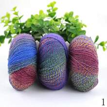 3 Balls/150g Per Pack, 80% Wool 20% Nylon Icelandic Yarn In Ombre Gradient, Suitable For DIY Handmade Knitting Projects Like Shawls, Blankets, Scarves, Hats, Creative Holiday Gifts - 5# - View 18