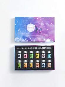 Bộ bút bi thủy tinh thủ công hình bầu trời sao, quà tặng doanh nghiệp, dụng cụ học tập hội họa và thư pháp cho học sinh. - Nhiều màu - Xem 13