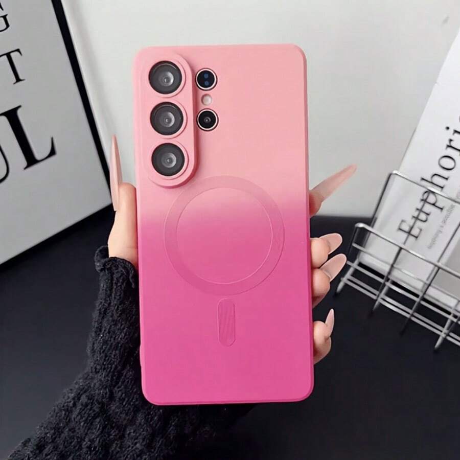 奢华双色渐变磁吸保护壳，兼容三星 Galaxy S26、S25、S24、S23、S22、S21、S20 Plus、Ultra、A05S、A37、A57、A17、A16、A26、A36、A56、A15、A25、A35、A55、A14、A24、A34、A54、A07、A06