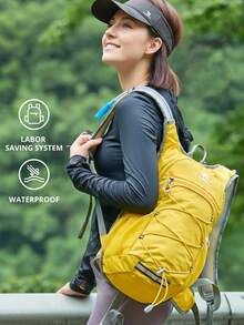 CAMEL CROWN Lightweight Outdoor Hiking Backpack, Suitable For Travel, Hiking, Cycling - Ginkgo Yellow - View 2