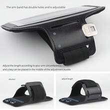 Black Sports Armband Phone Holder Bag For Running & Fitness, Suitable For IPhone 15/14/13/12/11 Pro Max/XS/XR/X/8/7/6 Plus/SE/Mini, Galaxy Ultra Edge/S24/S23/S22/S21/S20/Note 20/10, With Storage Pouch & Armband, Ideal For Outdoor Sports Like Hiking, Cycling And Running, Spring Gift Case - Black - View 6