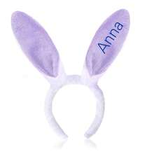 1pc Customized Name Rabbit Ear Headband Set, Easter Gift, Easter Headband, Easter Accessory, Customized Rabbit Ears - Multicolor - View 9