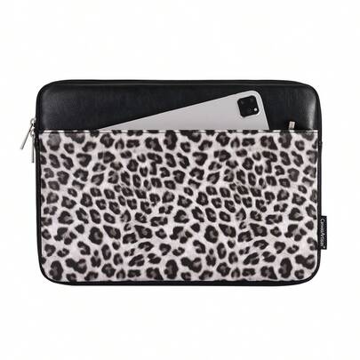 Túi đựng laptop in hình bằng chất liệu PU, chống sốc, thời trang, bảo vệ máy tính xách tay, tương thích với Macbook và Matebook.