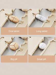 Pill Storage Box, Portable Pill Dispenser, Convenient Pill Organizer, Easy-To-Use Design, Plastic Material, Simple And Practical, Suitable For Daily Medication And Travel, Perfect Gift For Birthday, Back To School, Mother's Day And Easter - Multicolor - View 7