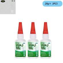 奶奶的魔法陶瓷胶，10-45秒速干，适用于陶瓷修复，防水，可用于马克杯、餐具、花瓶和瓷砖，精准喷嘴，20克 - 陶瓷黏合劑 - 查看 12