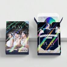 92张TWICE回归“THIS IS FOR”收藏小卡套装，包含LOMO卡、全息卡、124张激光卡、TWICE小分队MISAMO小卡、贴纸套装、双面小卡、盒装收藏卡、书签、主题LOMO卡和贴纸 - 必备粉丝周边 - 紫色 - 查看 7