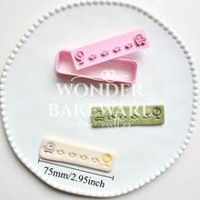 DIY Biscuit Cookie Plunger Cutters Rectangular Mold Cartoon Animal Cookie Mold Chestnut Steamed Biscuits Dessert Baking Tools - Pink - View 18