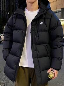 Nike 男子750蓬鬆度羽絨外套新款寬鬆防潑水夾克 - 黑色 - 查看 2