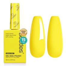 Beetles 15ml Hema Free Black Gel Polish – Silent Charm Audrey Color Long-Lasting Soak Off UV LED Glossy Manicure DIY Nail Art - 15ml Tinh chất dưỡng da Sunrise Glow không chứa Hema - Xem 8