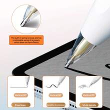 Applicable To Apple Pencil Metal Modified Nib 1st Gen 2nd Gen Pro Needle-Type Wear-Resistant Quiet Nib - Multicolor - View 6