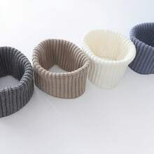 1pc Unisex Thick Scarf, Windproof Warm Elastic Neck Gaiter, Faux Fur Texture, Comfortable & Warm, Windproof Scarf, Winter Travel, Neck Protection, Scarf, Neck Warmer, Headband, Classic Scarf - Multicolor - View 9