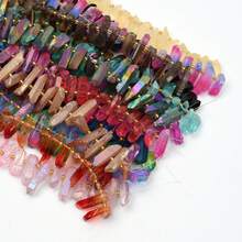 1pc Natural Crystal Beads Strand, DIY Natural Crystal Bracelet Necklace Earring Jewelry Making - A - View 4