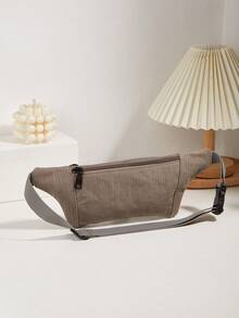 New Arrival Women's Large Capacity Multi-Function Canvas Chest Bag, Fashion Sports Phone Pouch, Casual Minimalist Waist Pack - Multicolor - View 7
