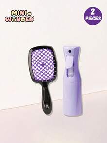 5支/4支/2支装美发梳套装，6.8盎司/200毫升连续细雾喷雾瓶，适合成人和女孩，趣味梳子，尖尾梳边缘梳，适合发型设计和剪发 - 彩色 - 查看 18