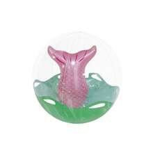 1pc Inflatable Dinosaur Ball, PVC Approx. 11 Inches Mermaid Tail Cartoon Beach Ball, Best Choice For Pool Fun, Beach Party - Multicolor - View 11