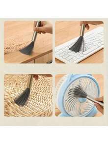 1pc Multi-Purpose Long Handle Hanging Cleaning Brush Stainless Steel No Power Required Convenient Cleaning Tool For Living Spaces - / - View 6