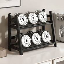 1pc Double-Deck Desktop Storage Rack, Wooden + Acrylic Material, Large Capacity Cup Holder, Multi-Function Dual-Layer Shelf, Spice Rack, Vanity Organizer, Open Storage, Trapezoid Design, Suitable For Living Room, Coffee Corner, Bar, Vanity, Kitchen Counter, Office - View 4