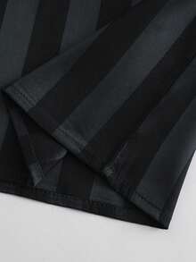 Middle Eastern Style Embroidered Robe, Black Casual Long Robe For Arab Youth, Classic Men's Robe - Black - View 6