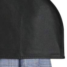Zilink - Fundas de hombro transpirables para ropa fundas de ropa protectores para colgar ropa fundas de ropa para traje abrigos almacenamiento de clóset juego de 15 - Negro 15 piezas - Ver 5