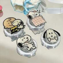 SNOOPY 1个超萌史努比粘性安全气囊支架，卡通造型可爱又治愈，粘贴牢固，可灵活伸缩。它既可以用作电视支架，也可以用作指环扣，非常实用。适用于各种手机/平板电脑，质感好，美观大方。 - 彩色 - 查看 1