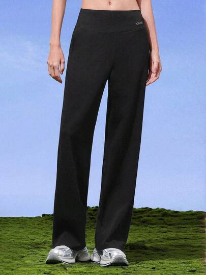 CAMEL CROWN 女士户外休闲裤，春夏休闲裤，防紫外线透气运动裤，时尚宽松针织长裤，弹力跑步健身裤