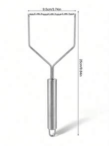 Cirelle 廚房用不鏽鋼馬鈴薯搗碎器 - 銀色 - 查看 3
