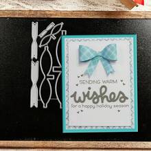 Creative Bow Dies, DIY Scrapbooking Album And Embossing Stencil, Greeting Card Making Tool, Card Paper Cutting Crafts ,Gift Card Making Template Die Cuts. - Silver - View 4