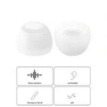 8pcs Universal Silicone Earphone Covers, Pure Silicone Ear Tips, Colorful Silicone Earbuds, In-Ear Headphone Ear Sleeves, Soft & Comfortable, Washable & Easy To Clean (8pcs/Pack) - Multicolor - View 8