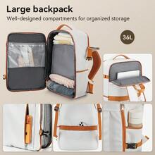 Tidal flash 5 Pieces Travel Suitcase Set (20/24/28 Inch) + Backpack + Duffel Bag, Hard Shell Suitcase With TSA Lock ,Durable Travel Luggage With 360° Quiet Spinner Wheels ,Travel Essentials For Men For Women Vacation , Business Trip ,Family Vacations,Cruise Essentials ,Large Capacity Travel Essential Travel Accessories Travel Organizer Travel Stuff, Spring Outings - Elegant White - View 6