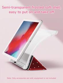 1 pieza Funda protectora plana con patrón de lunares blancos sobre fondo rojo minimalista, compatible con iPad 10.2 pulgadas 2021/2020 10th/9th/8th Gen, (A16) 11 pulgadas 11th Generation 2025, compatible con Samsung Galaxy Tab A8 10.5 pulgadas 2022, funda protectora para tableta con ranura para lápiz, admite modo de suspensión/activación automático - Multicolor - Ver 5