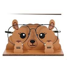 1个创意动物造型时尚眼镜收纳架，可拆卸木质桌面眼镜展示架，动物造型眼镜整理架，梳妆眼镜架 - 動物 - 查看 8