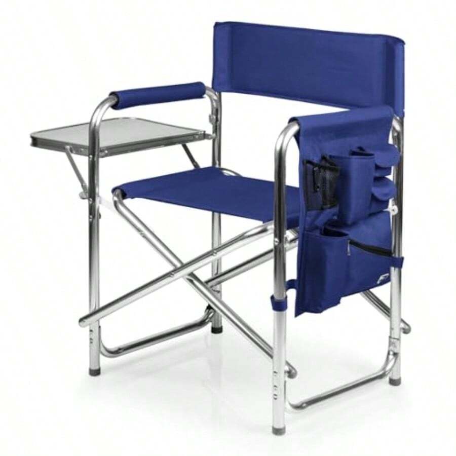 Picnic Time 809-00-138-000-0 Silla Plegable Color Azul Marino - Marino - Ver 1