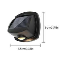 1pc LED 3-Color Solar Outdoor Light With 3-Level Dimming Function, Suitable For Porch, Backyard, Fence And Garden Decor Wall Lamp - 太陽能燈 - 查看 2