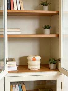 1pc 80g Unique Plastic Duck Shaped Desktop Organizer - Pen Holder & Makeup Brush Rack, Suitable For Office, Home, Students, Back To School Essential - one-size - View 2