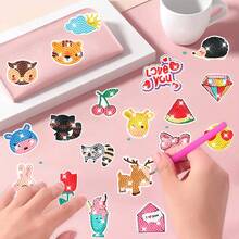 38pcs Diamond Painting Stickers, Cartoon Animal DIY Stickers - Sets - View 4