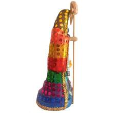 Santa Muerte 7 Potencias 20 cm Vestida + Biblia Santa Muerte, Protección, Poder y Abundancia Espiritual - Multicolor - Ver 5