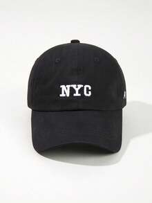 Classic Retro New York 1987 Embroidered Fashion Baseball Cap, Multifunctional Sun Protection Suitable For Adults And Teenagers, Outdoor, Beach, Daily Wear, Y2K Style,Holiday,Travel - Black - View 4