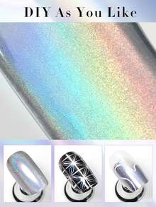BORN PRETTY 5ml 金属彩绘凝胶 超激光银色 可卸 UV LED 凝胶 美甲沙龙美甲专用 - 銀色 - 查看 5