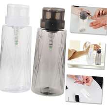 1个高透明指甲油卸妆液/酒精可灌装瓶，透明锁扣美甲空瓶，大容量美甲按压瓶，锁扣高透明美甲按压瓶 - 彩色 - 查看 8