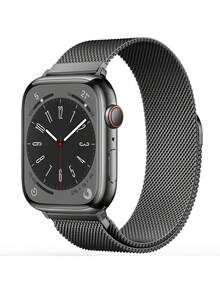 不锈钢米兰尼斯表带,兼容 40mm、41mm、38mm、42mm、44mm、45mm、49mm、46mm,兼容 Series 11、10、9、8、7、6、5、4、3、2、1、Ultra 3/2/1 和 SE 3/2/1,男女通用 - 38mm/40mm/41mm - 查看 11