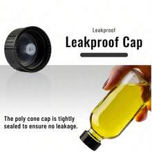 4盎司（约120毫升）带盖小透明玻璃瓶，120毫升波士顿圆形样品瓶，迷你旅行必备或装饰瓶，适合储存药品、果汁、保健品、姜汁汽水、水等液体，非常适合户外和露营使用。 - 彩色 - 查看 5