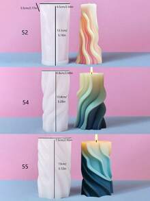 Wave Column DIY Handmade Fragrance Plaster Multifunctional Silicone Mold - Wave Column - View 5