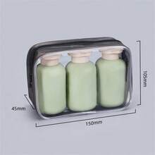 3个磨砂乳液瓶，100毫升/3.4盎司 | 防滑可重复灌装塑料化妆品容器套装，适用于浴室洗手液、沐浴露和护肤品，豪华礼品套装 - 彩色 - 查看 12